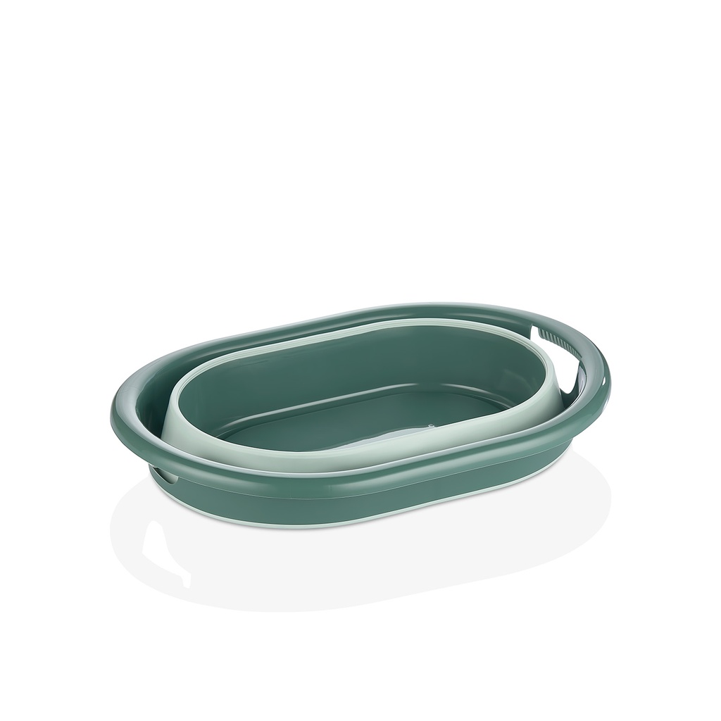 COLLAPSIBLE BASKET NO:2 - GREEN * 8