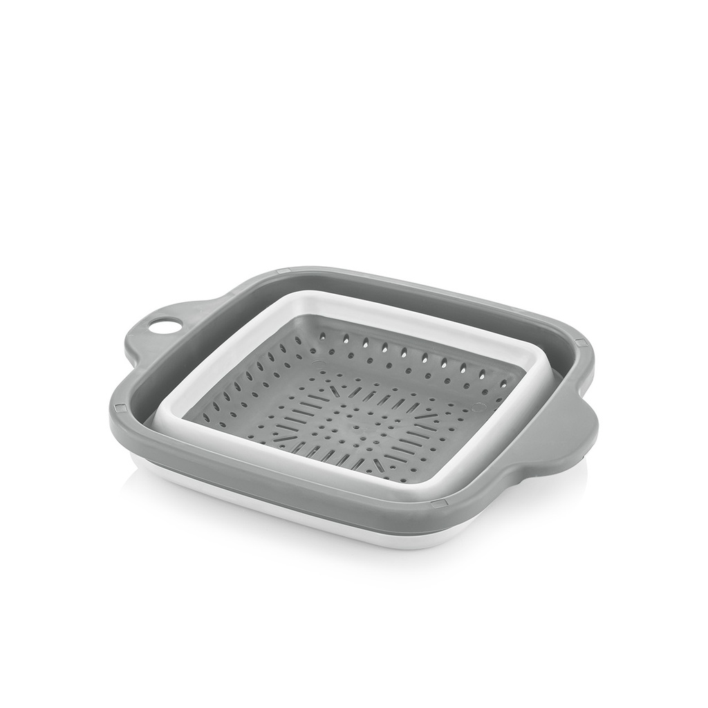 COLLAPSIBLE SQUARE STRAINER - GREY