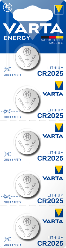 Varta Enegry Lithium Coin Cr2025 T-Bli5