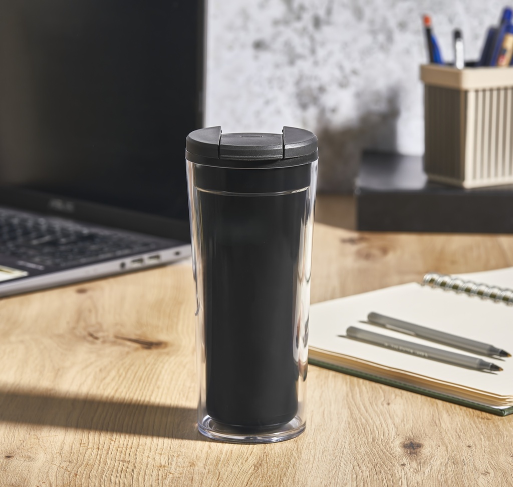 450 ML TRAVEL MUG - BLACK