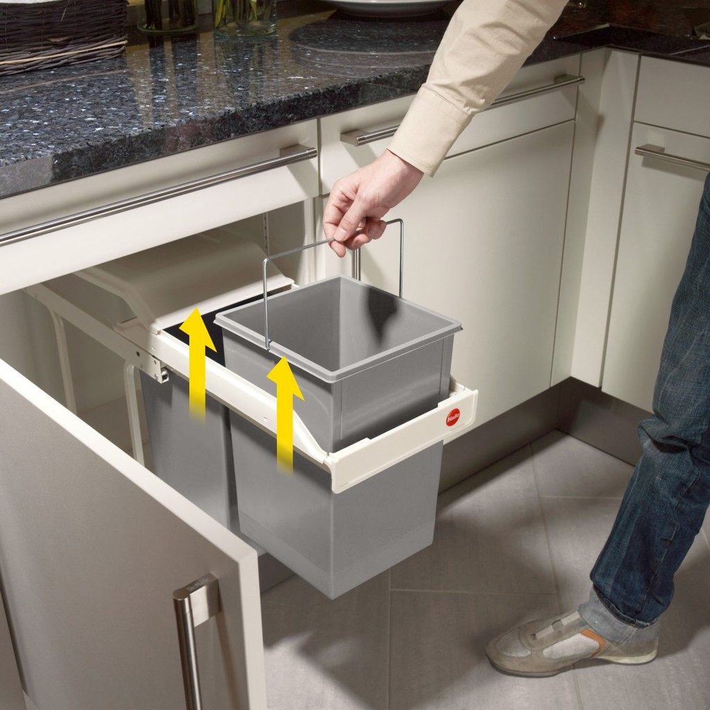 Hailo Multi-Box duo L, built-in waste separation system