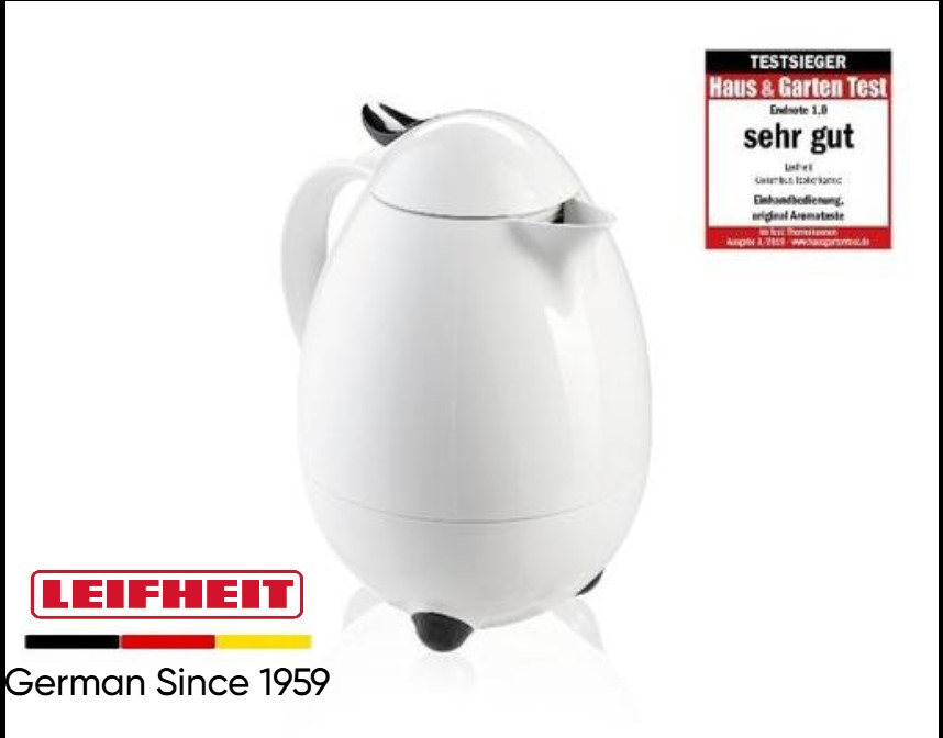 إبريق عازل كولومبوس 1 لتر ابيض