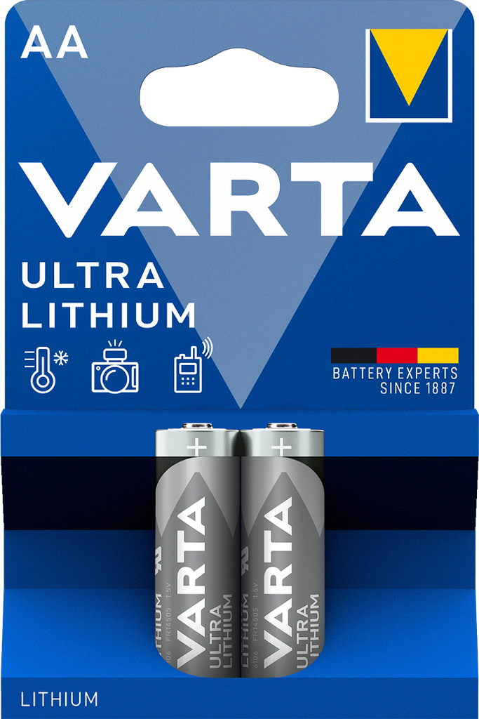 Varta Ultra Lithium AA Blister 2 Pieces Battery