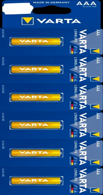  بطارية فارتا AAA طويلة العمر، 6حبة (STRBL 6X1)