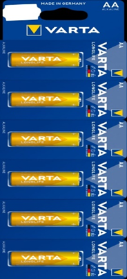 VARTA LONGLIFE AA, BLI 6 (STRBL 6X1)
