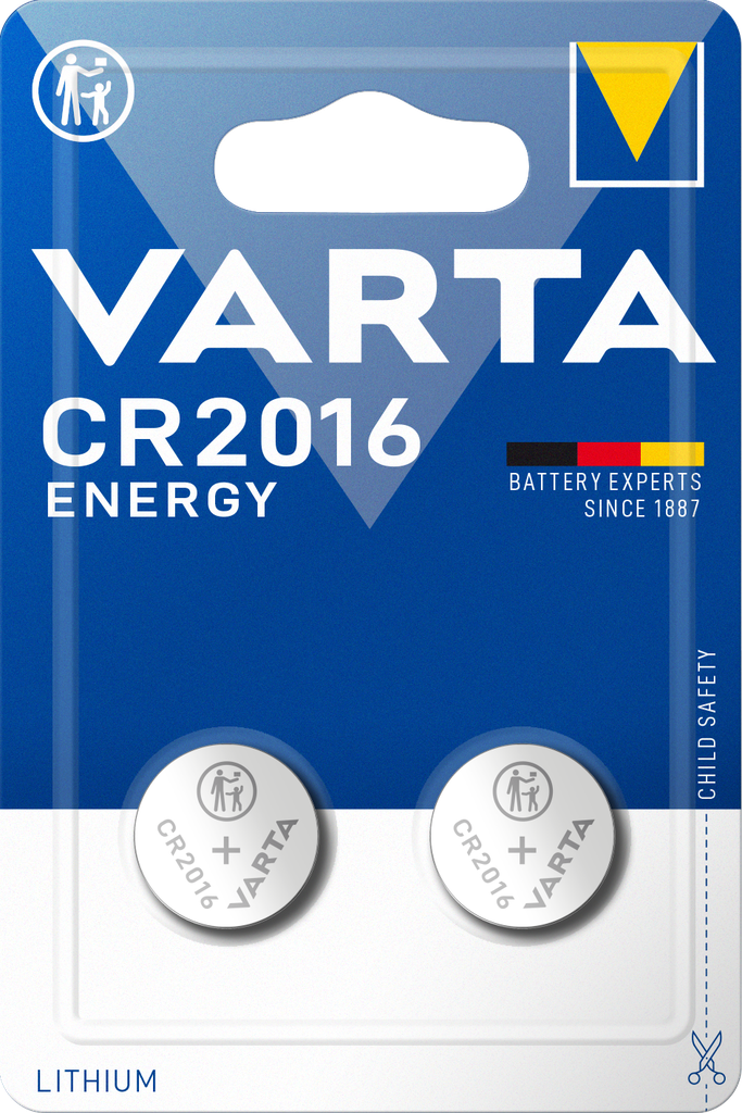 VARTA ENERGY LITHIUM Coin CR2016 BLI 2
