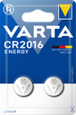 VARTA ENERGY LITHIUM Coin CR2016 BLI 2