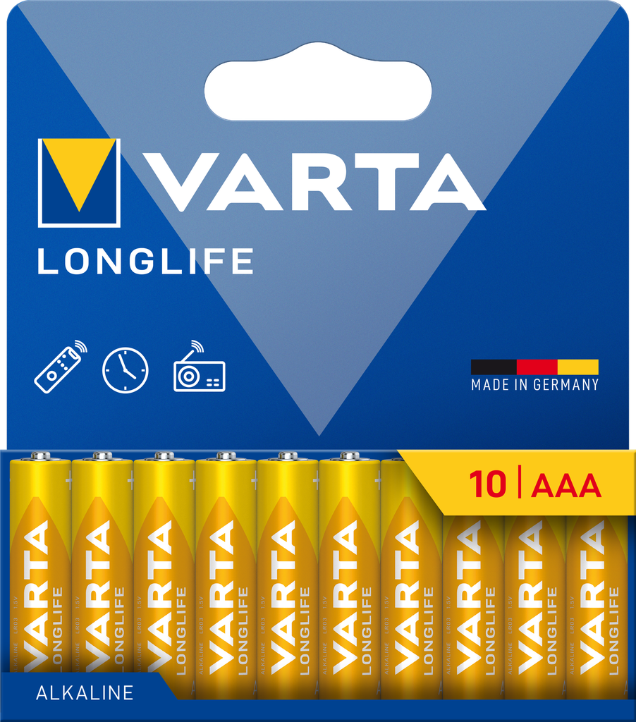 بطارية فارتا  باك 10  LONGLIFE  AِAA 