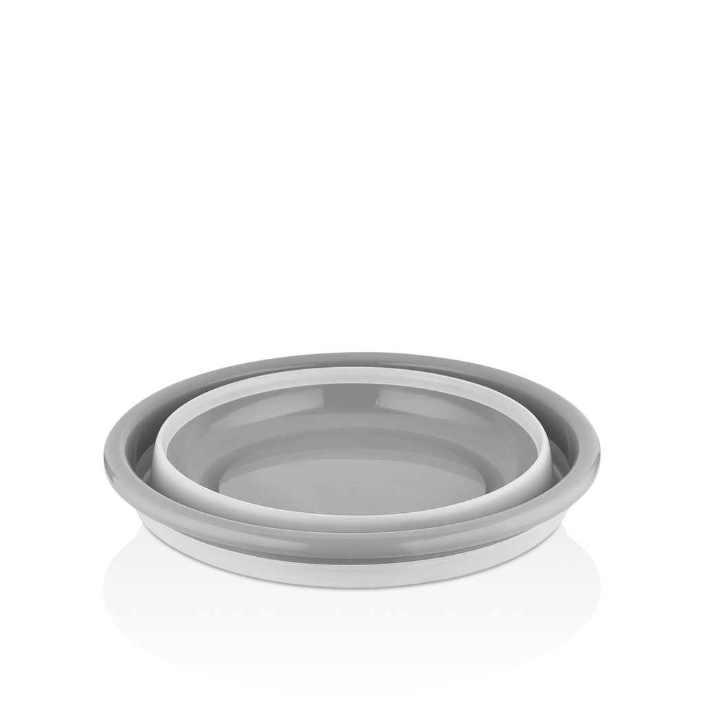 حوض غسيل قابل للطي - رمادي