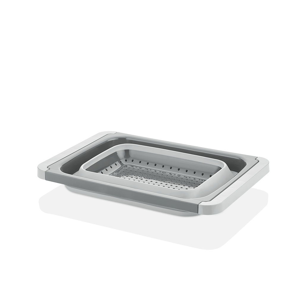 RECTANGULAR COLLAPSIBLE STRAINER- GREY