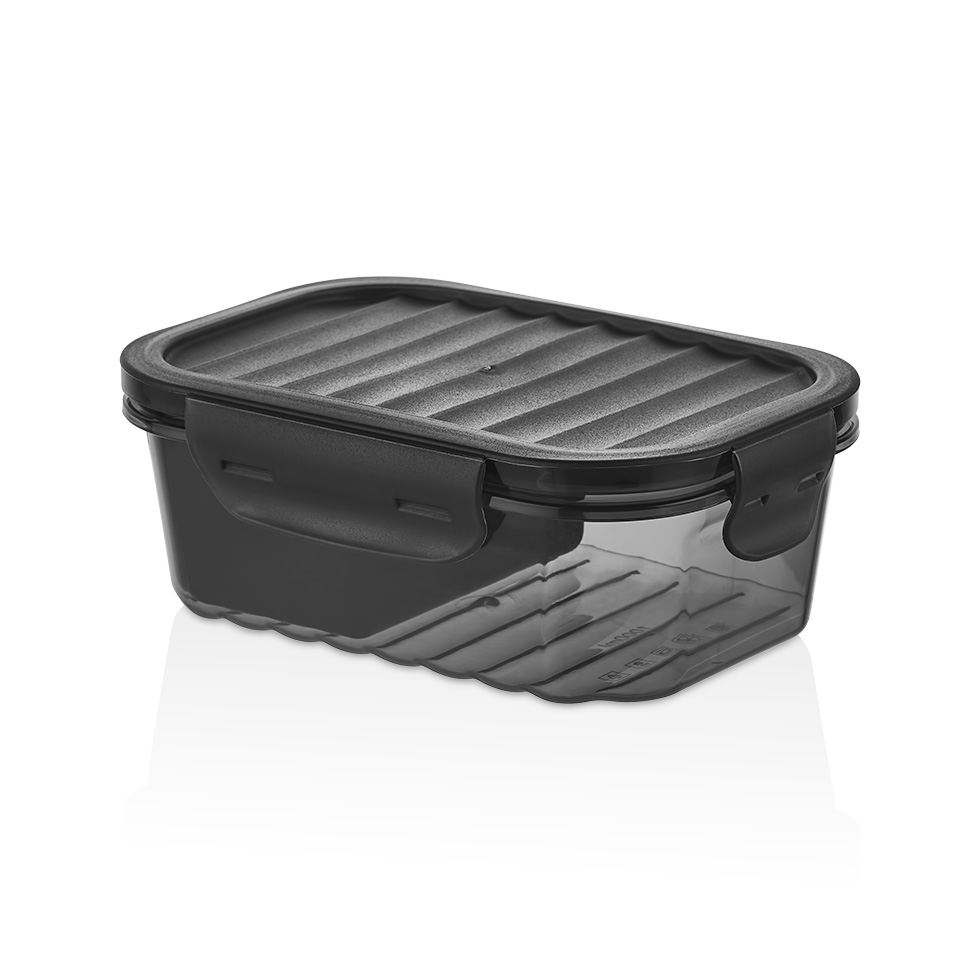 علبة سريع الإغلاق محكم الإغلاق مع 2 مكان سعة 1000 مل