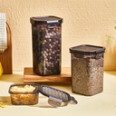 3PCS STORAGE BOX SET-BLACK(1000ML,1500ML,2500ML)