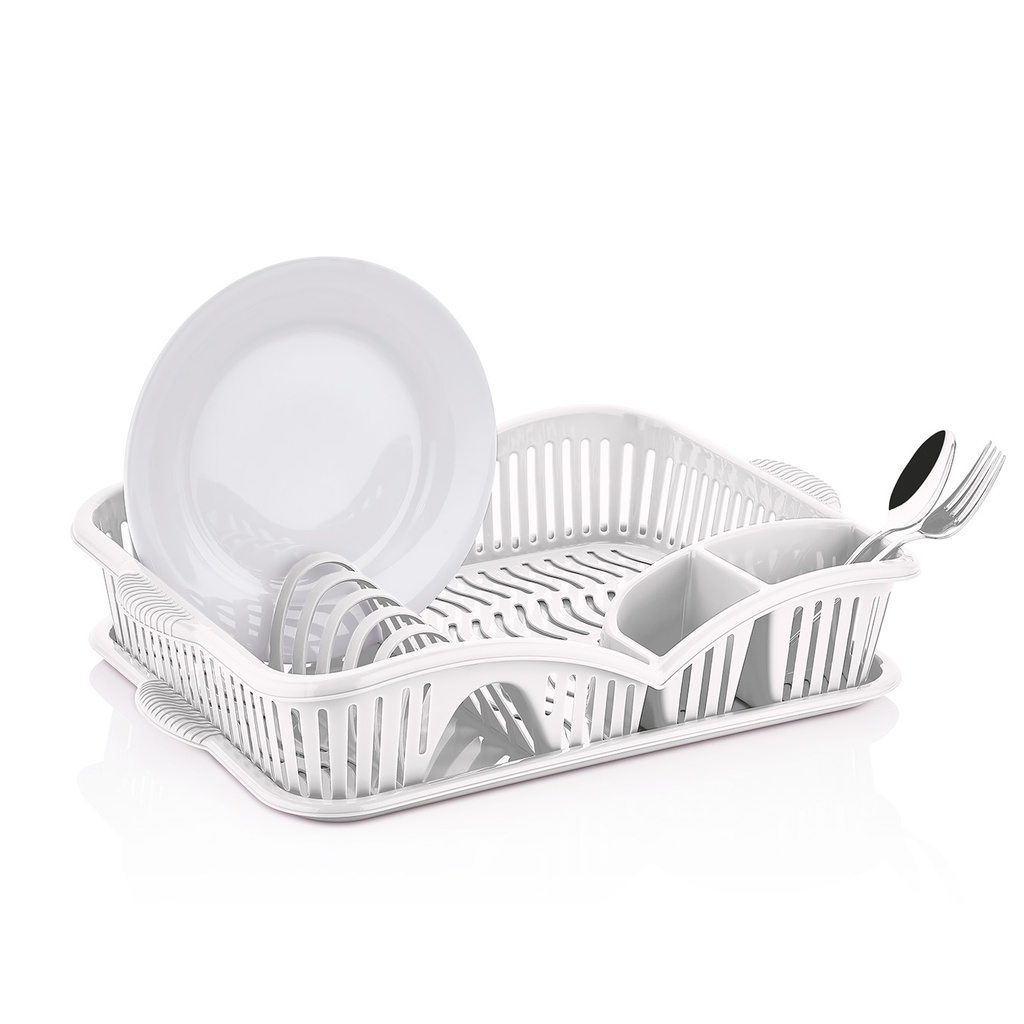 Elegance Dish Drainer - WHITE 45.5X32X9.5 CM