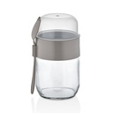 TASTIFY TO GO CONTAINER 425 ML + 200ML GLASS - Biege