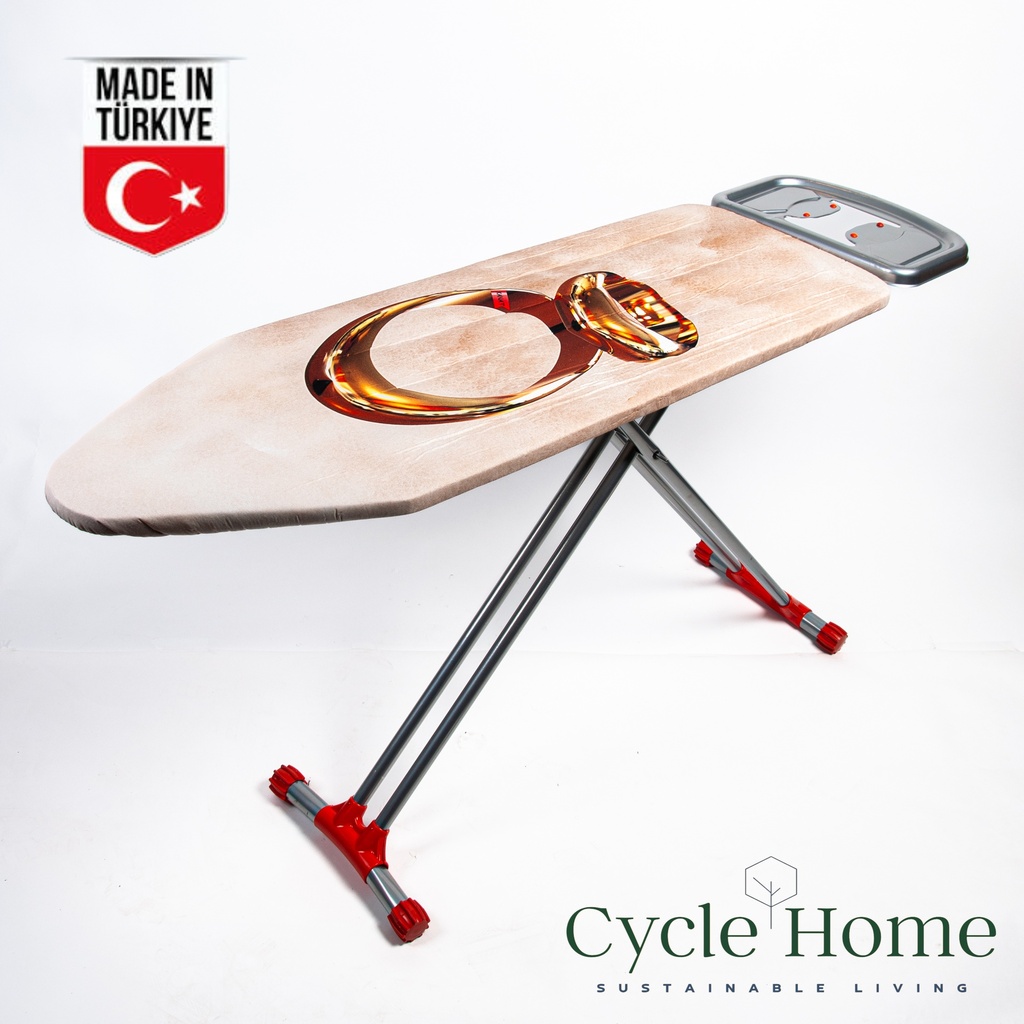 Cycle Home Ironing Board - Metal Color Silver -Ring- 42x125cm