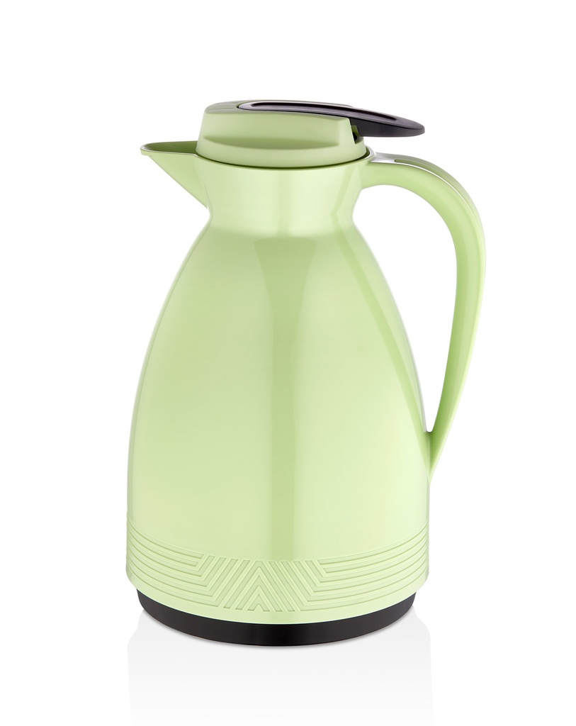 مطارة زجاجية حافظة للحرارة 1 لتر - اخضر - سايكل هوم