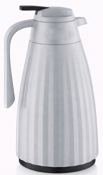 مطارة زجاجية حافظة للحرارة 1 لتر - رمادي - سايكل هوم